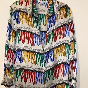 Jessica Holbrook 100% Silk Shirt